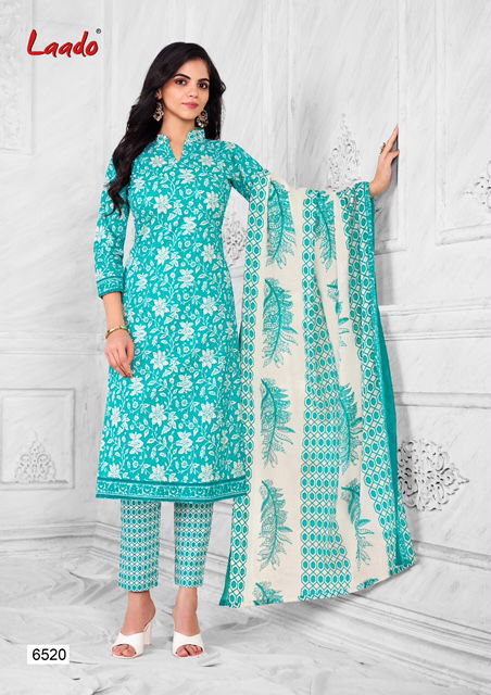 Laado Vol 65 Regular Wear Wholesale Printed Cotton Dress Material
